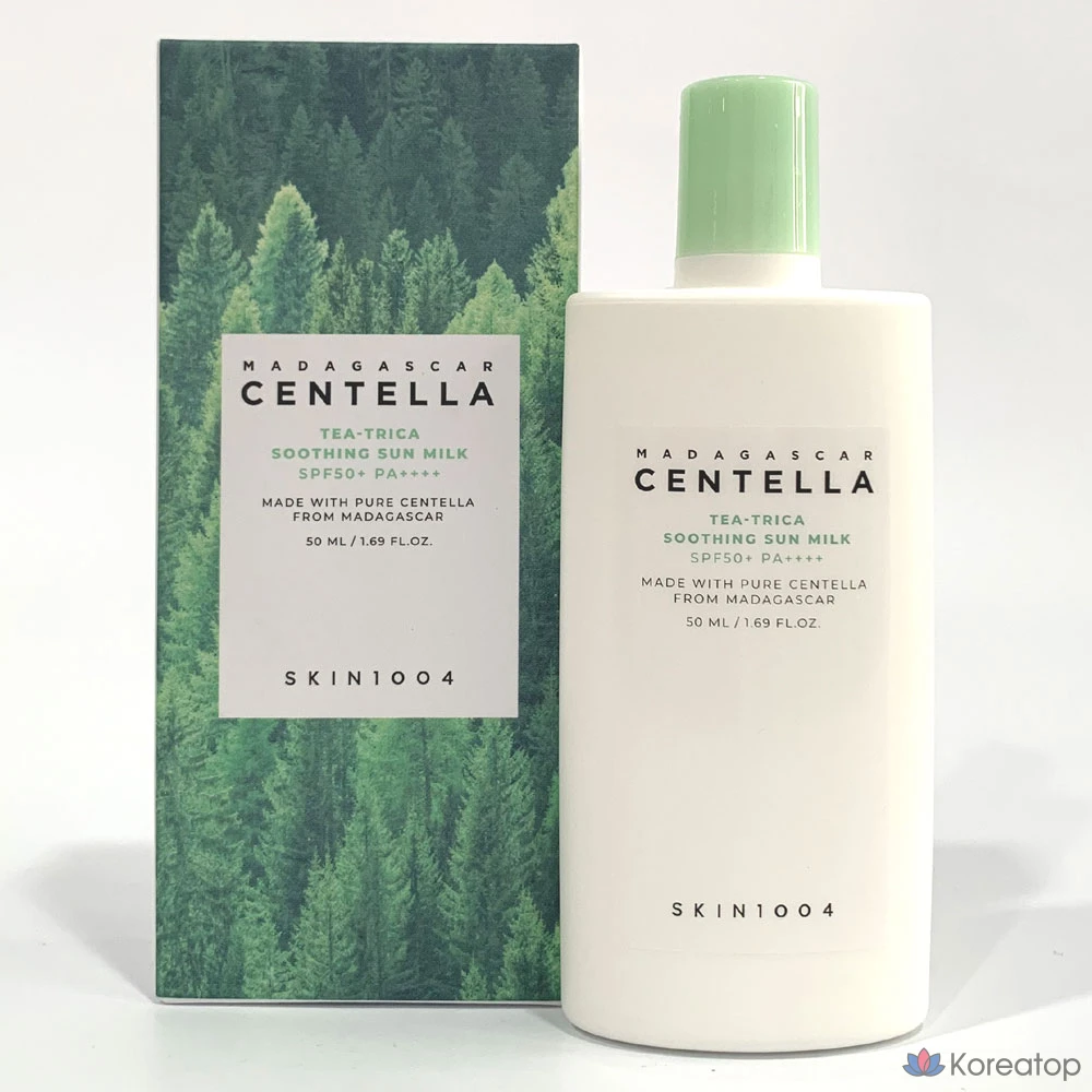 Skin1004 Успокаивающее солнцезащитное молочко с мадагаскарской центеллой театрической, 50 мл, 1 шт.