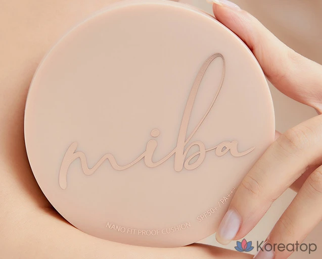Тональный крем MIBA Nano Fit Proof Cushion Foundation, 20 г, № 21, светло-бежевый, 1 шт., фото 3