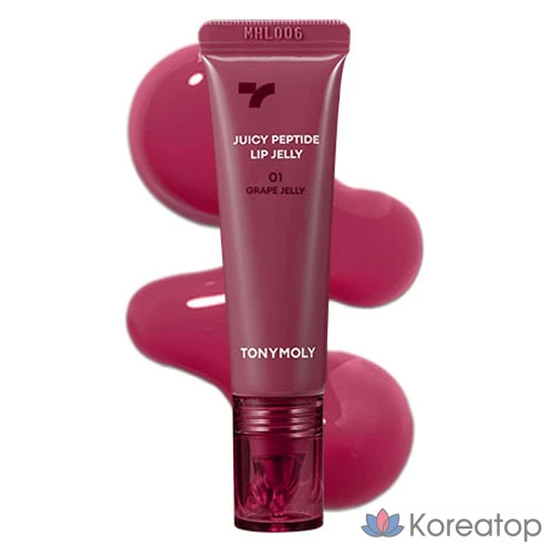 Губная помада Tony Moly Juicy Peptide Lip Jelly, оттенок «Виноградный», 10 г, 1 шт.
