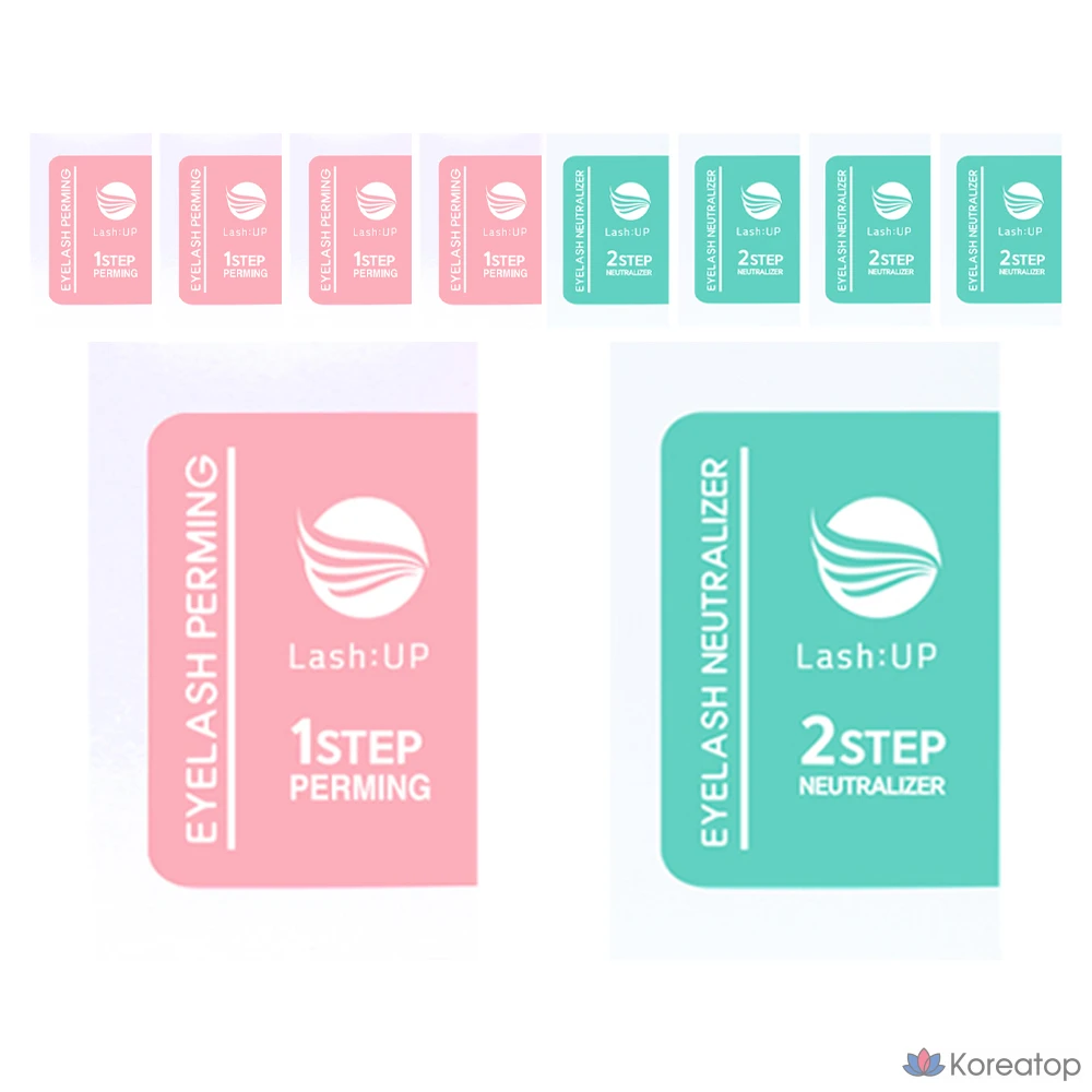 Набор для перманентного макияжа бровей и ресниц Lash:Up, этапы 1 + 2, 50 комплектов.