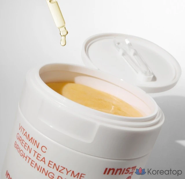 Тонизирующие подушечки Innisfree Vita C с зеленым чаем и ферментами, 170 мл, 60 листов, 1 шт.