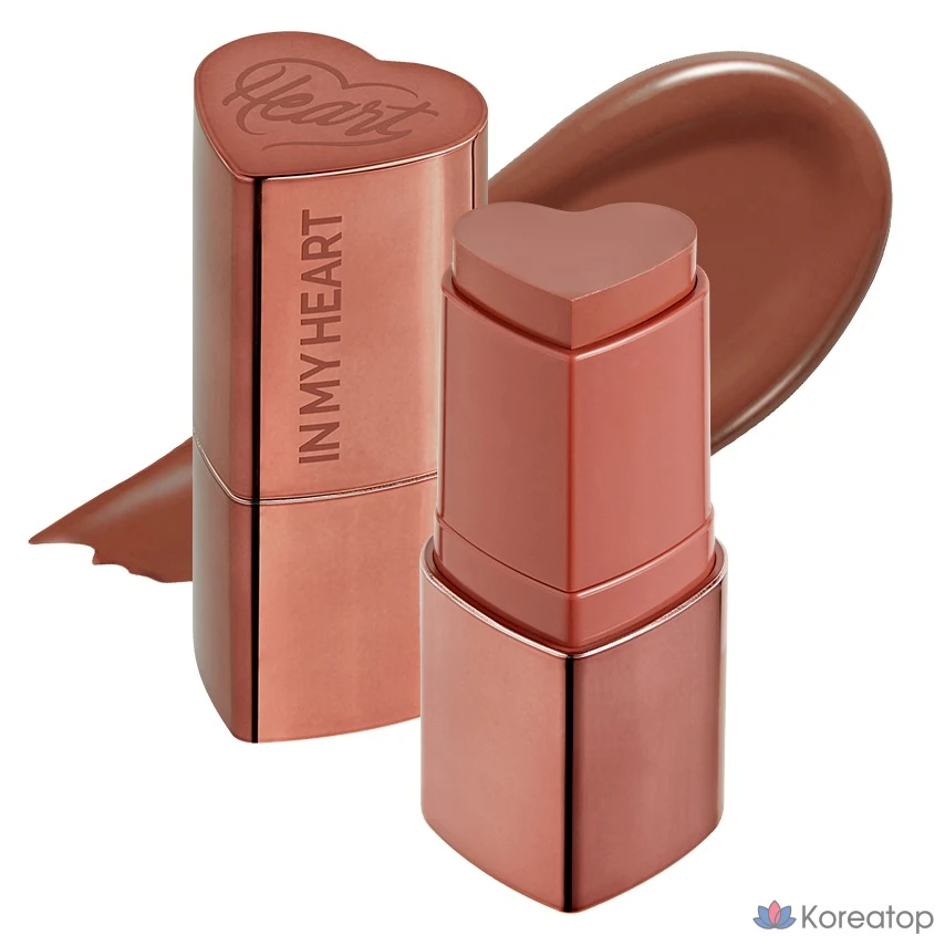 Румяна-стик Touch in Sol Pretty Filter In My Heart, 6 г, цвет «красно-кирпичный», 1 шт.