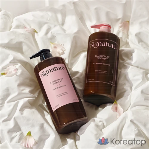 Шампунь Elastine Signature Scalp Care Damaged Hair Clinic с мягкой кислотностью, ароматом мускуса Blanche, 1 л, 1 шт.