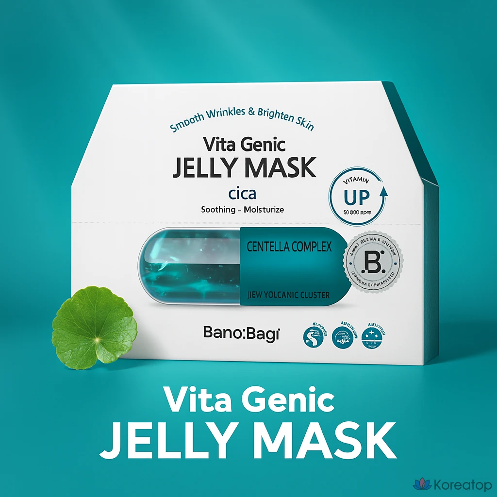 Тканевая маска для лица Banobagi Vitagenic Jelly Mask Cica, 30 мл, 50 шт.
