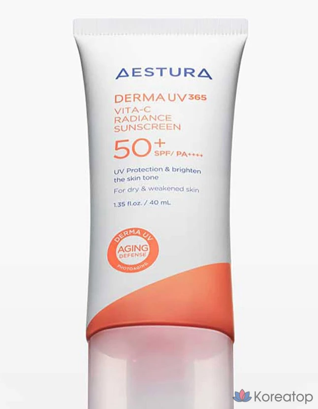 Солнцезащитный крем Estura Derma UV365 Vita C Radiant Moisture Sunscreen SPF50+ PA++++, 40 мл, 1 шт.
