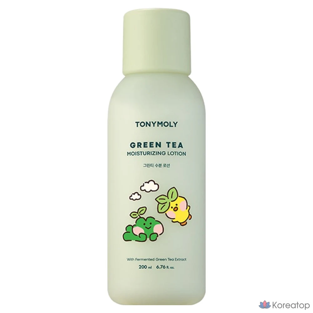 Увлажняющий лосьон для тела Tony Moly Line Friends Minini с зеленым чаем, 1 шт., 200 мл
