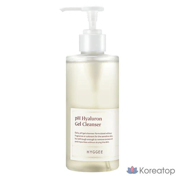 Гель-очиститель HYGGEE с мягкой кислотностью и гиалуроновой кислотой, 400 мл, 1 шт.