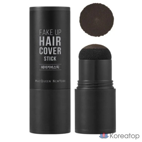 Накладные пряди для волос Mqny New York Fake Up Hair Cover Stick, 2,5 г, натуральный черный, 1 шт.