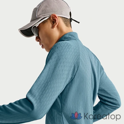 Лонгслив на молнии мужской Nike Stride Aero Fit Half-Zip Mid Layer, фото 3