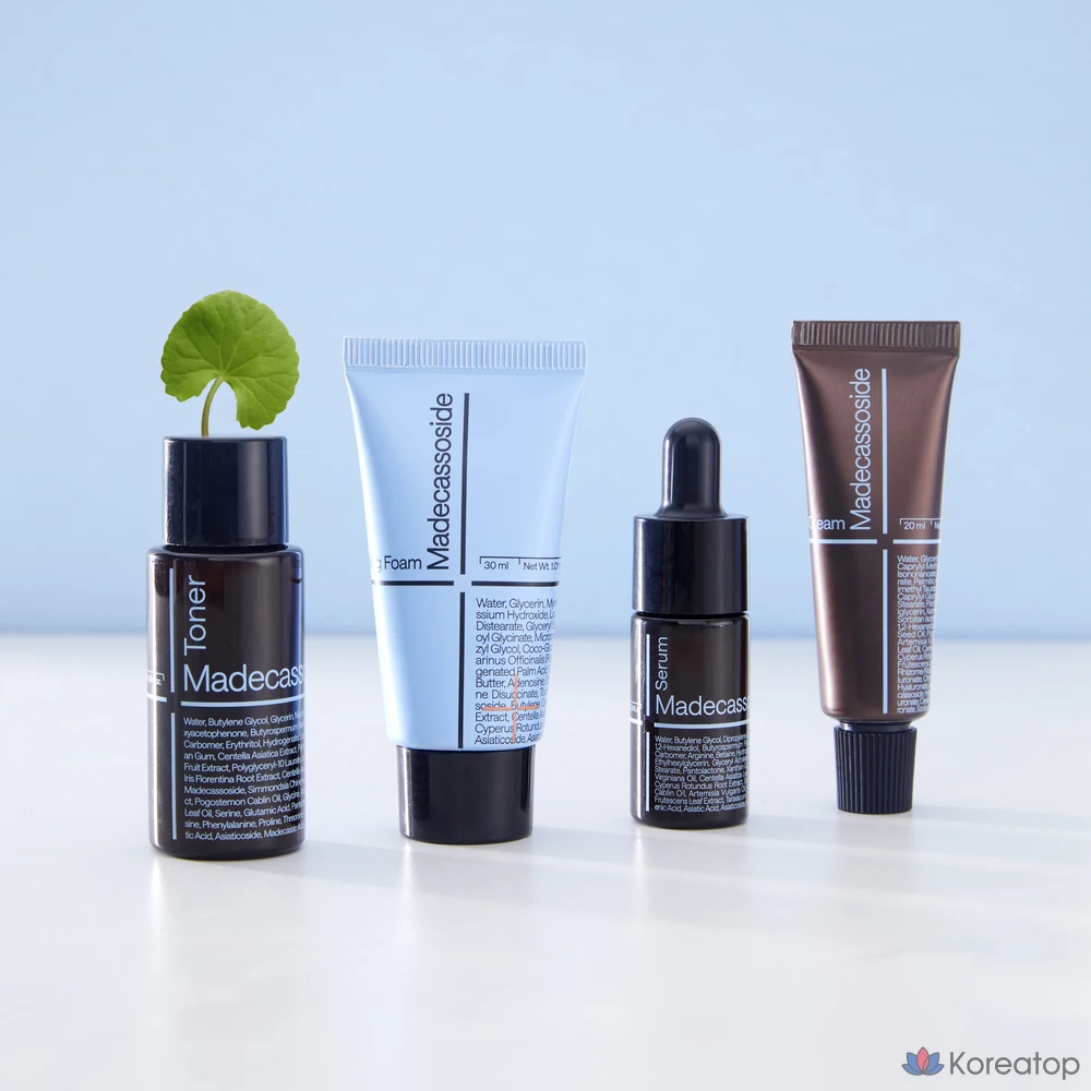 Набор Mediheal Madecassoside Repair Trial Kit, включающий очищающую пенку 30 мл, тоник 30 мл, сыворотку 10 мл, крем 20 мл (3 набора)., фото 3