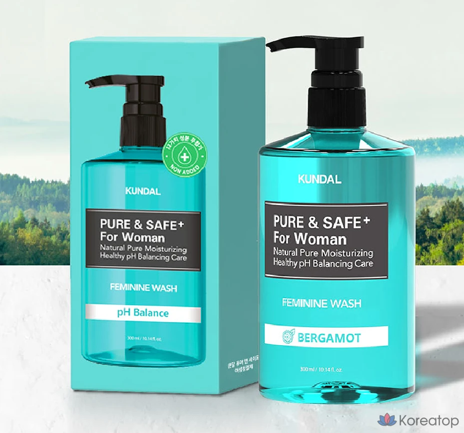 Гель для интимной гигиены Kundal Pure &amp; Safe, аромат бергамота, 300 мл, 1 шт.