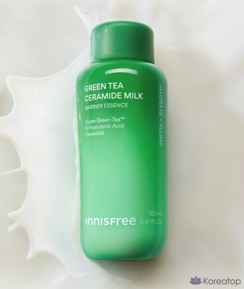 Эссенция для лица Innisfree Green Tea Ceramide Milk Essence, 160 мл, 1 шт.