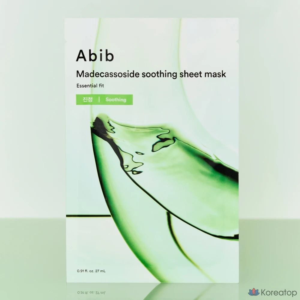 Маска для лица Abib Madecassoside Calming Essential Fit, 1 упаковка, 60 листов., фото 3
