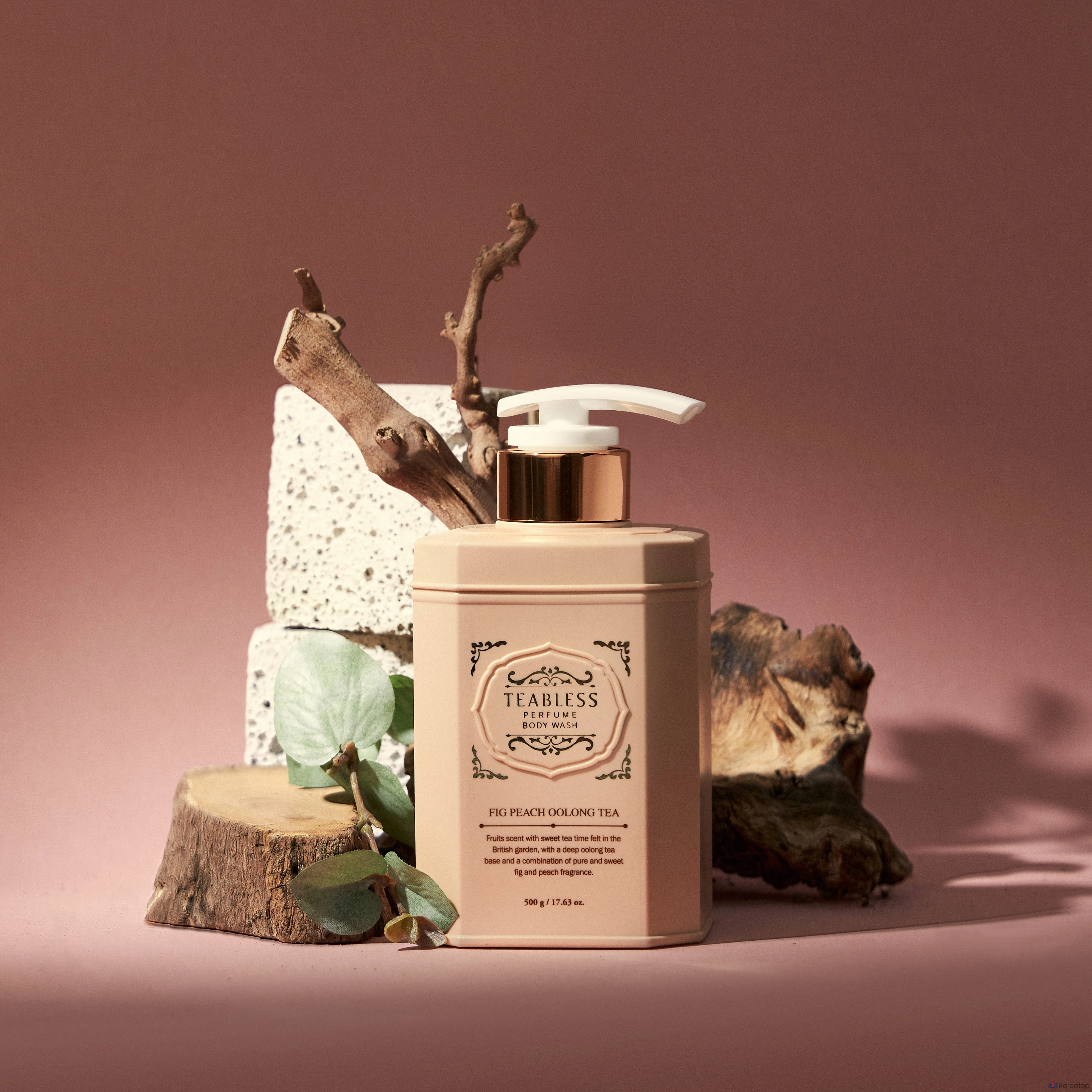 Гель для душа TEABLESS с ароматом чая улун, инжира и персика, 500 г, 1 шт.