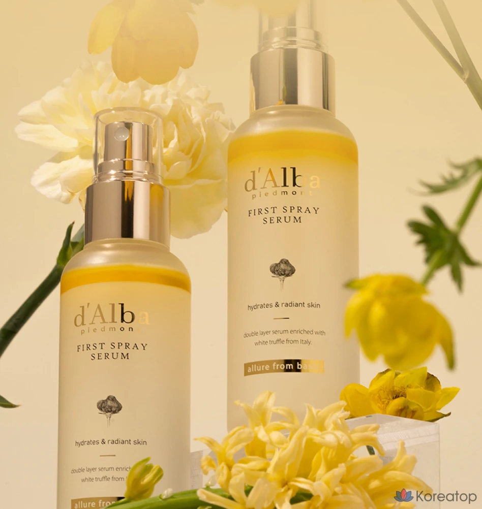 Сыворотка-спрей D'alba White Truffle First Spray Serum 100 мл (2 шт.), Гель-очиститель с мягкой кислотностью 3 мл (5 шт.), 1 шт.