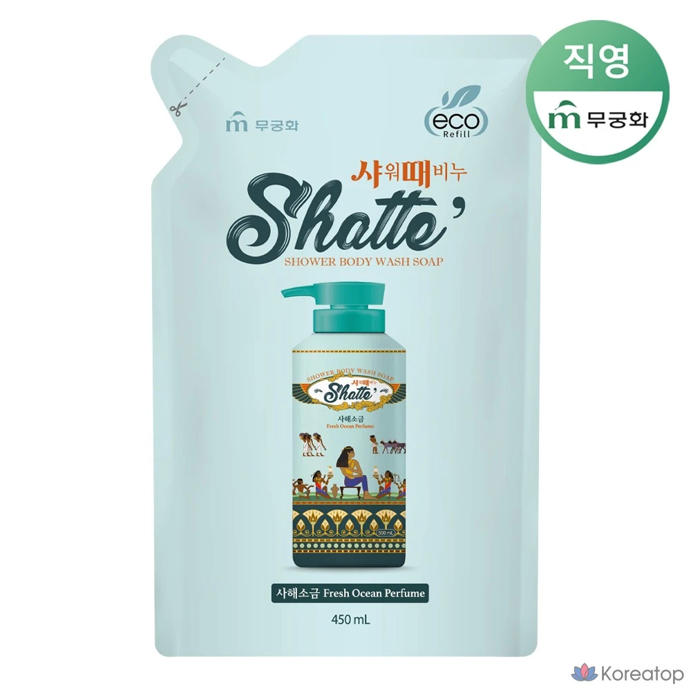 Мыло для душа Mukunghwa с солью Мертвого моря, 450 мл, 1 шт.