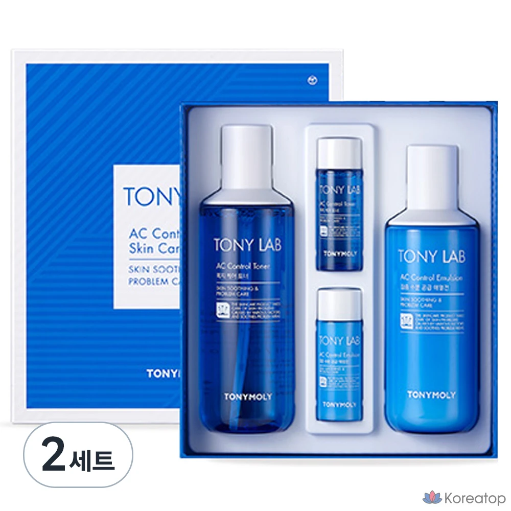 Набор косметики Tony Moly Tony Lab AC Control Skincare, 2 предмета, 2 комплекта