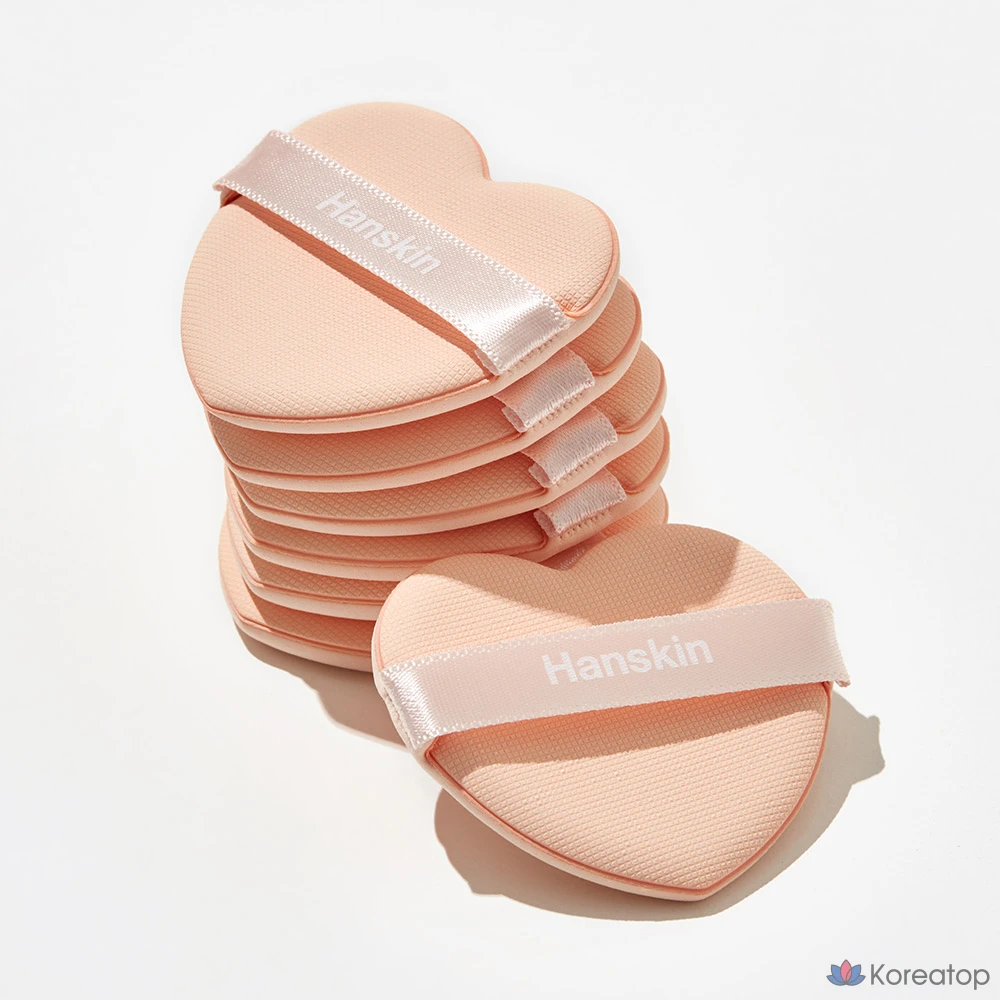 Hanskin Nude Thin Heart Puff, 5 листов, разные цвета, 1 шт., фото 2