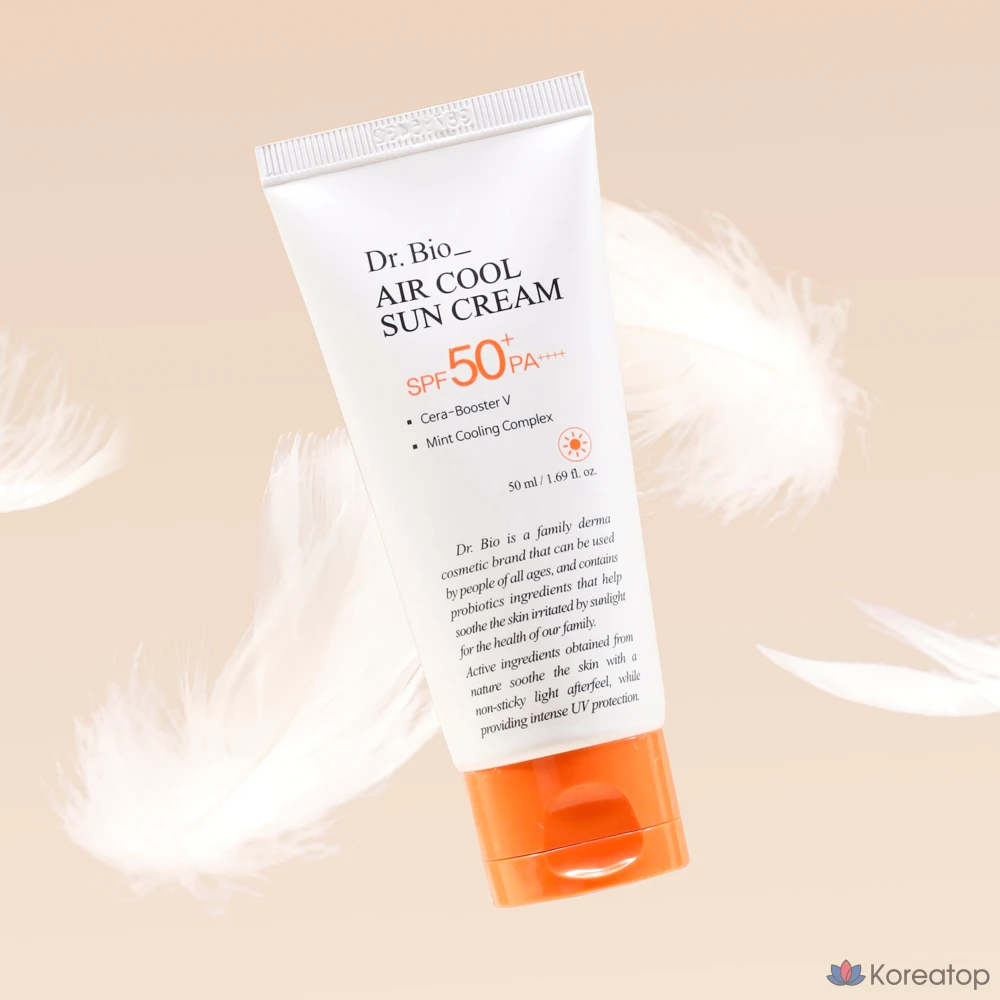 Солнцезащитный крем Dr. Bio Air Cool Inorganic SPF50+ PA++++, 50 мл, 1 шт.