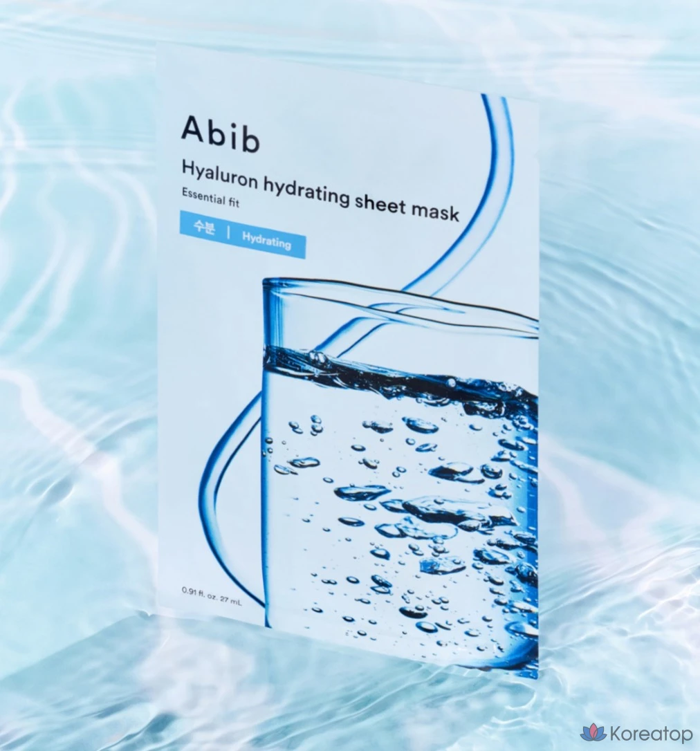 Увлажняющая маска для лица Abib с гиалуроновой кислотой Essential Fit Mask Pack, фото 4