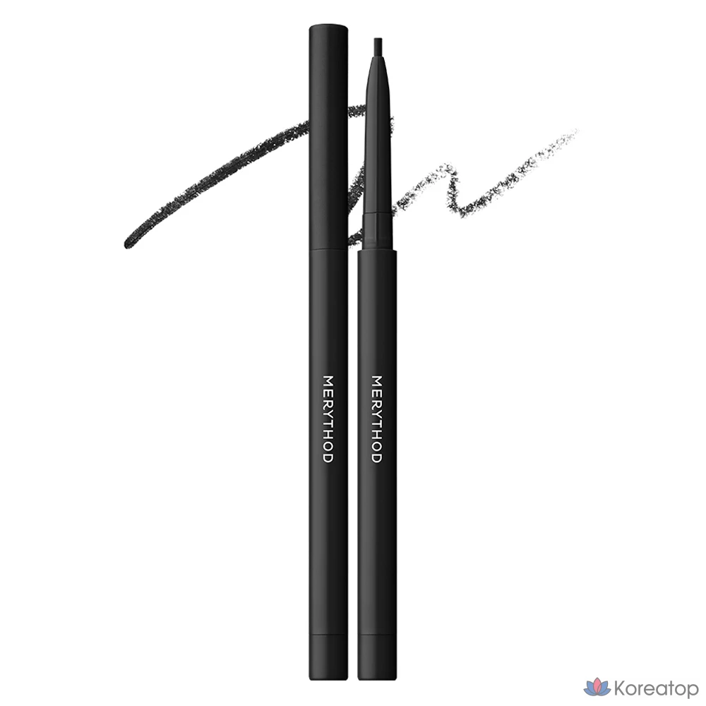 Подводка для глаз Merythod Reel Edge Slim Liner, 0,05 г, темно-черная, 1 шт.