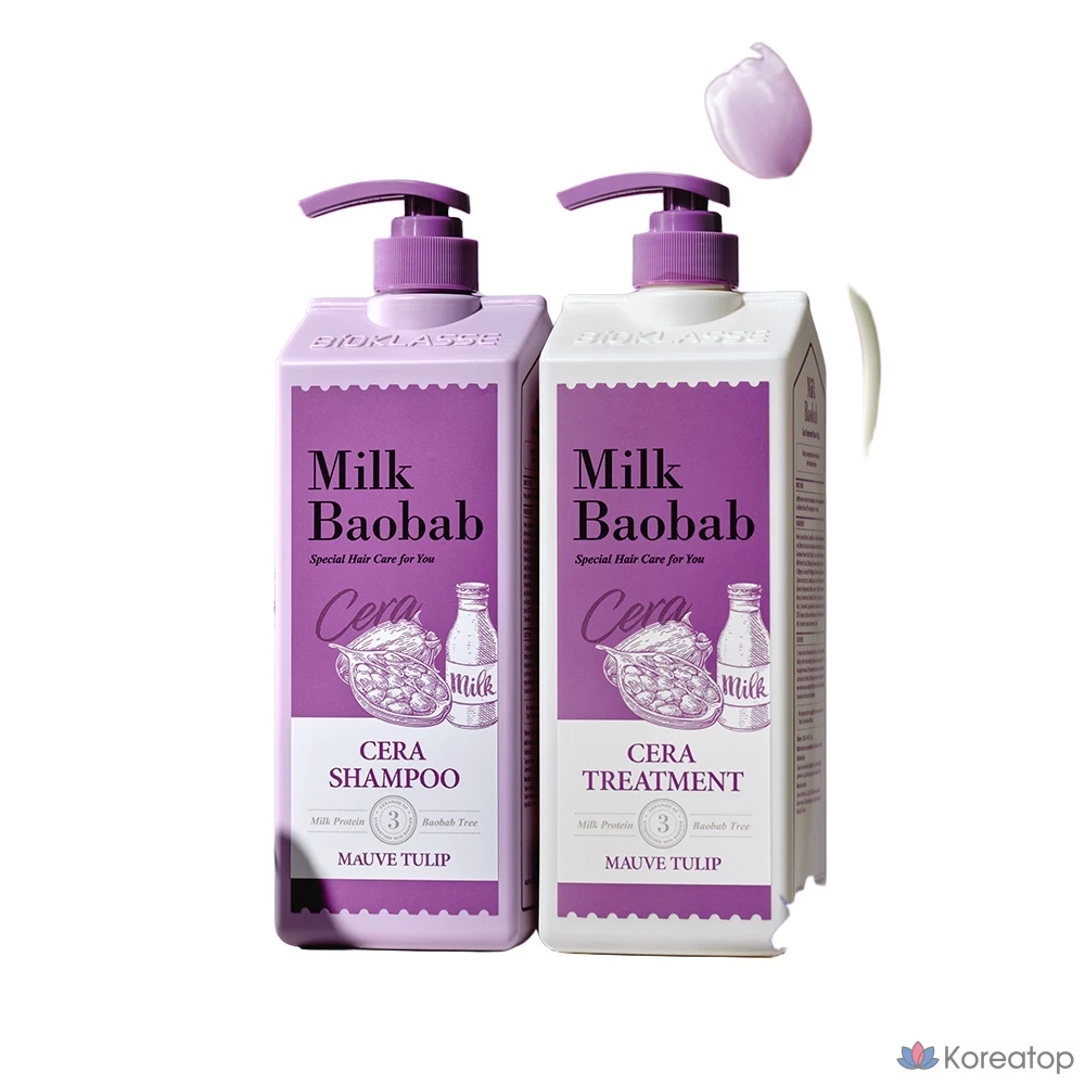 Шампунь Milk Baobab Sera Shampoo Plus Treatment Mauve Tulip 1200 мл, набор из 2 предметов, 2 комплекта, 1,2 л