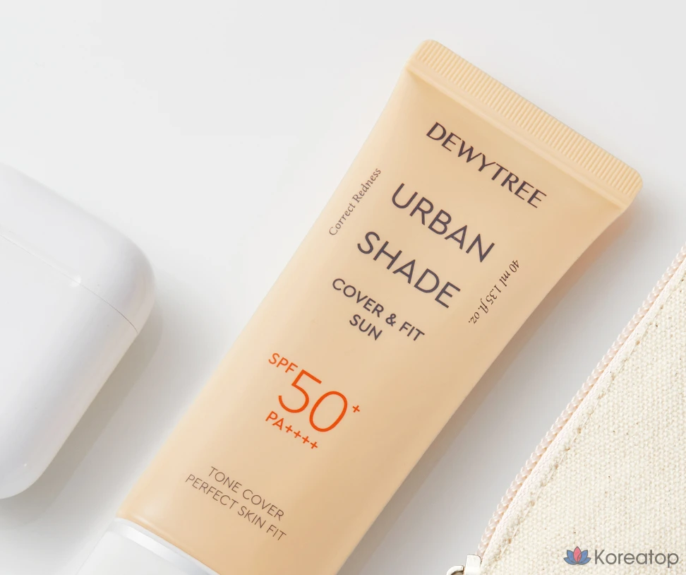 Набор Dewytree Urban Shade Cover & Fit Sunscreen SPF50+ PA++++ 40 мл + очищающее молочко 20 мл, 1 шт., фото 3
