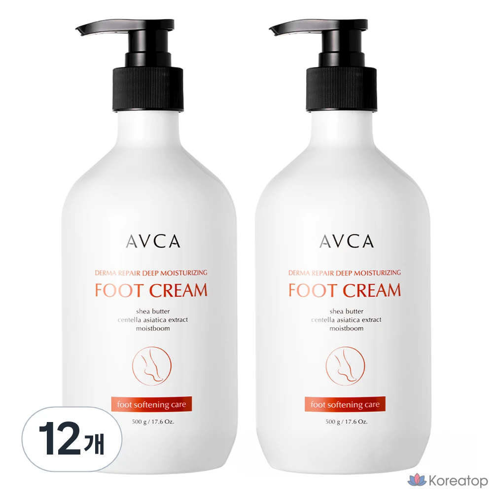 Крем для ног AVCA Derma Repair Moisturizing Exfoliating Foot Cream, 500 мл, 12 шт.