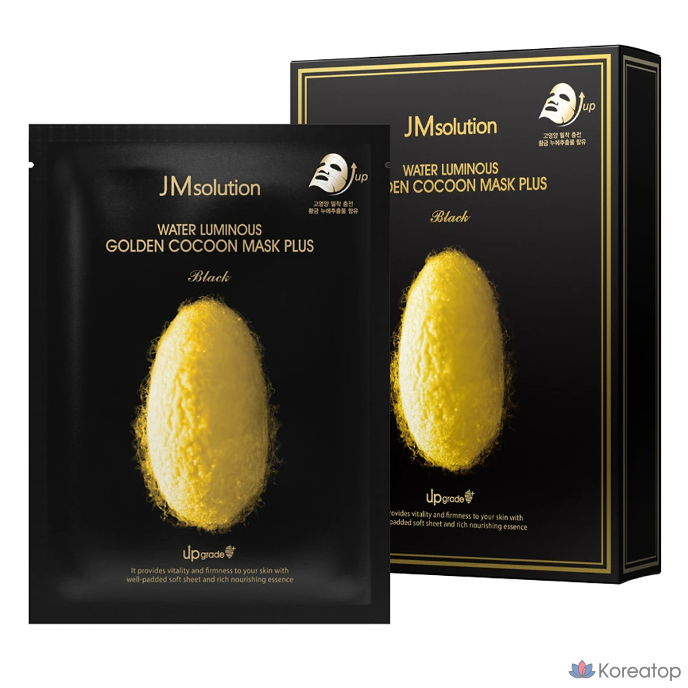 Маска для лица JM Solution Water Glow Golden Cocoon Mask Plus, 10 штук, 1 упаковка