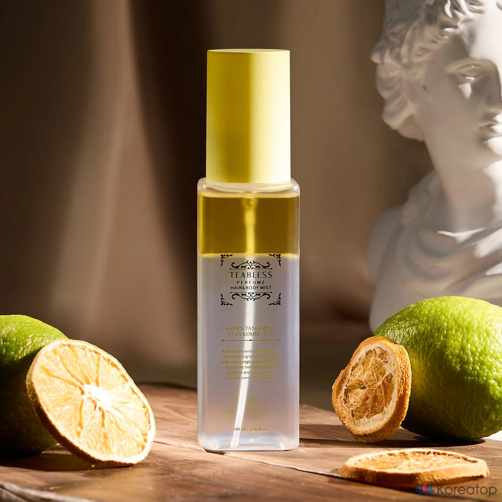 Парфюмированный спрей для волос и тела TEABLESS Combuti Green Tangerine Yuzu, 1 шт., 100 мл