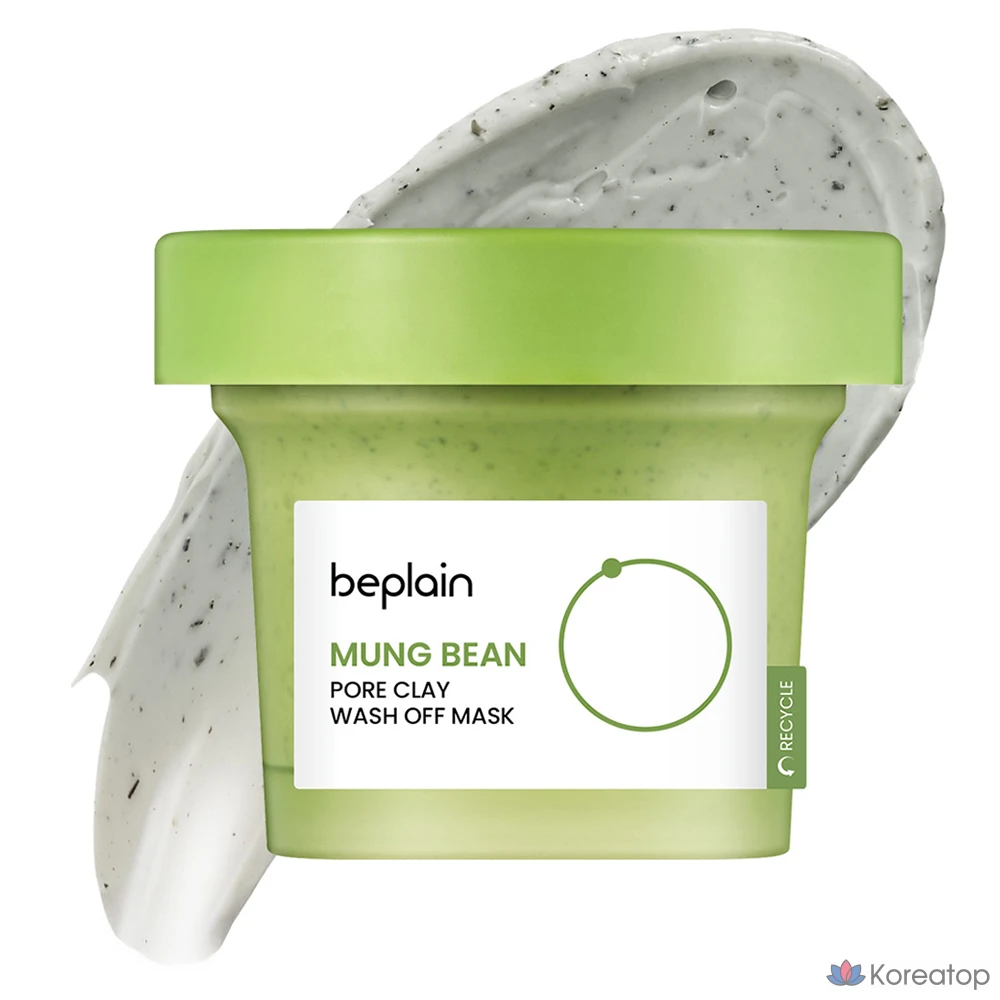 Глиняная маска для лица Beplain с экстрактом бобов мунг, 120 мл, 1 упаковка