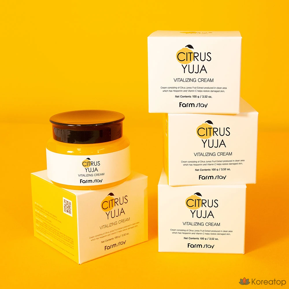 Крем для лица FarmStay Citrus Yuzu Vitalizing Cream, 100 г, 1 шт.