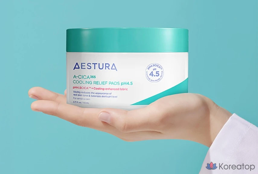 Охлаждающие успокаивающие подушечки Estura Acica 365, pH 4,5, 110 мл, 60 листов, 1 шт.