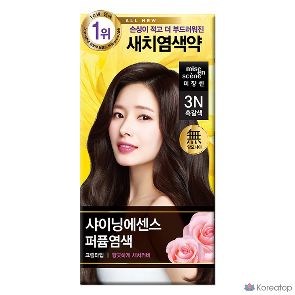 Mise en Scene All New Shining Essence Perfume Hair Dye, 3N Black Brown, 1 шт.