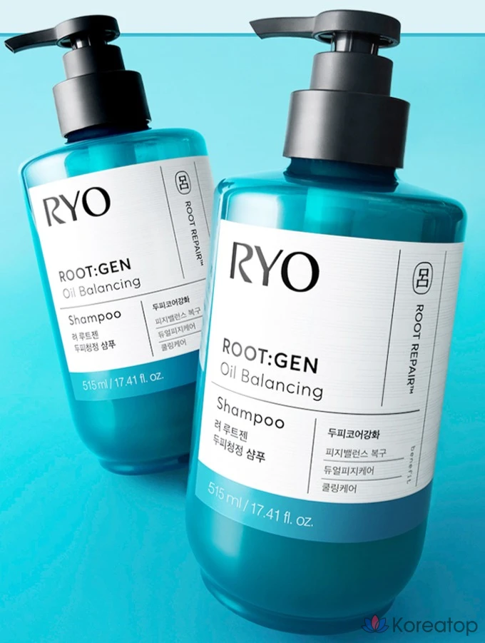Шампунь для укрепления кожи головы Ryo Rootzen Scalp Core Strengthening Scalp Cleansing Shampoo, 515 мл, 1 флакон.