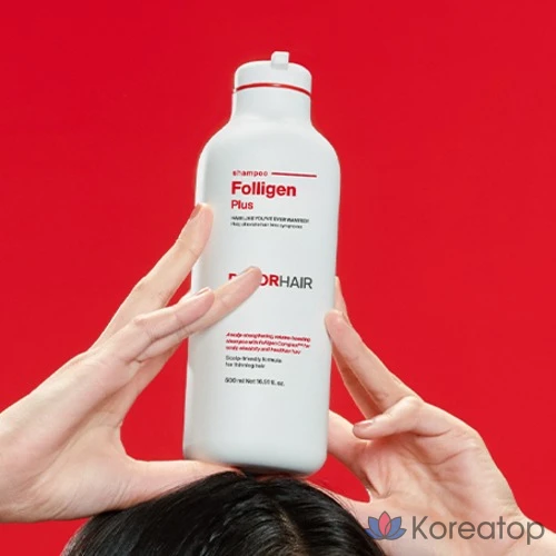 Шампунь Dr. For Hair Foligen Plus для облегчения выпадения волос, 500 мл + 100 мл, 1 флакон.