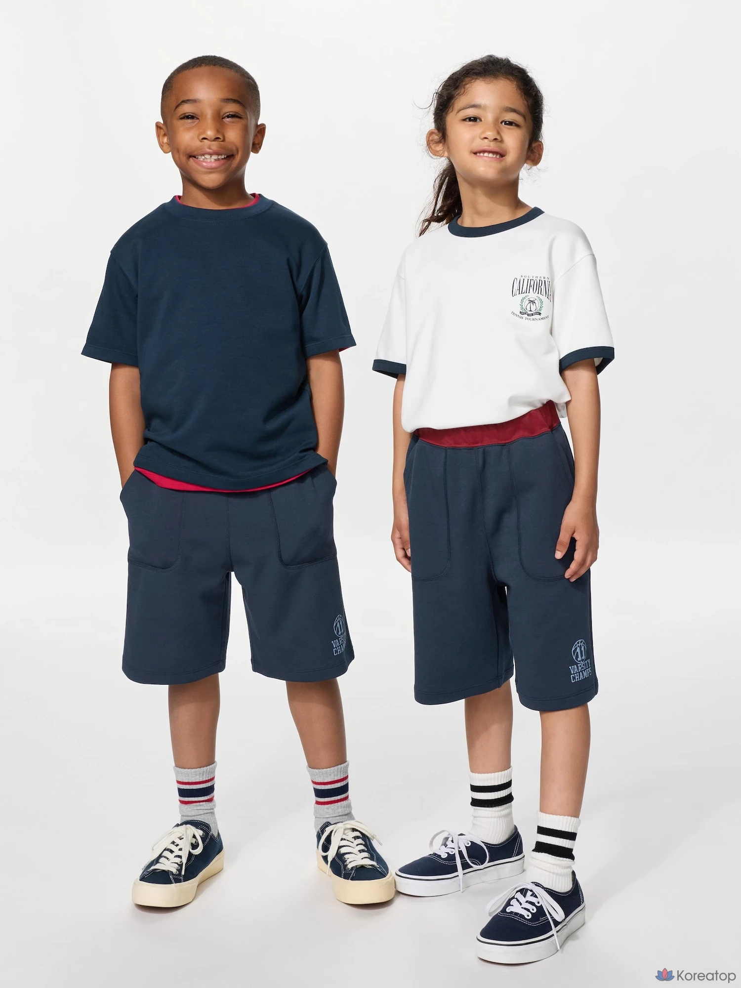 Шорты детские Uniqlo AIRism Cotton, с принтом