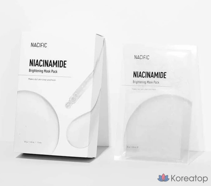 Осветляющая маска для лица NACIFIC с ниацинамидом, 30 г, 1 упаковка, 2 упаковки, фото 3