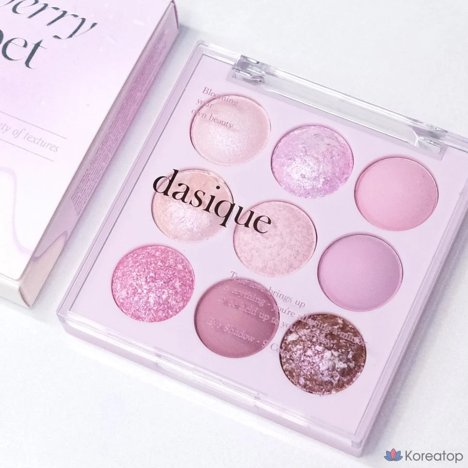 Палетка теней Daisique, оттенок 20, цвет «Черничный сорбет», 1 шт.