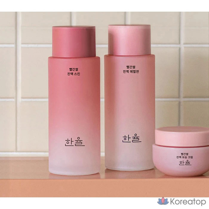 Увлажняющая эссенция из красного риса HANYUL, базовый косметический набор из 3 предметов, 1 комплект