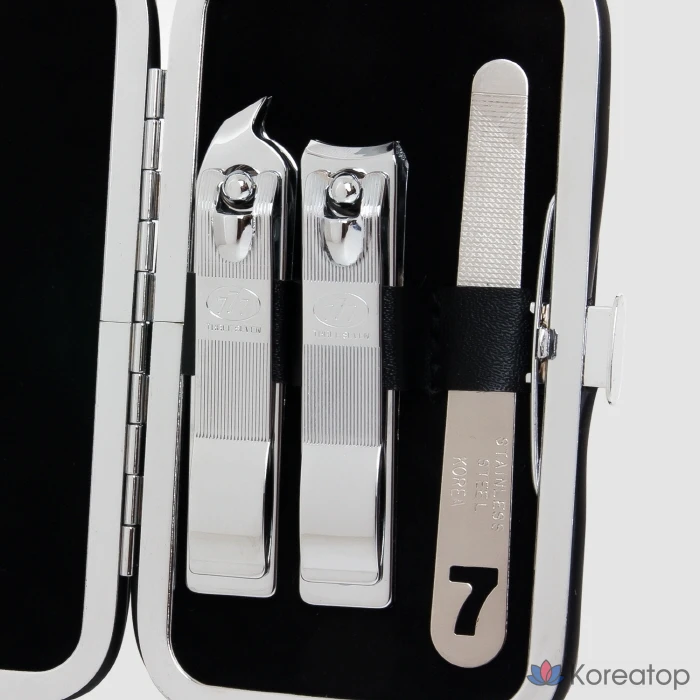 Набор для ухода Three Seven 777 Nail Clipper Set KR-351, Black, 1 шт.