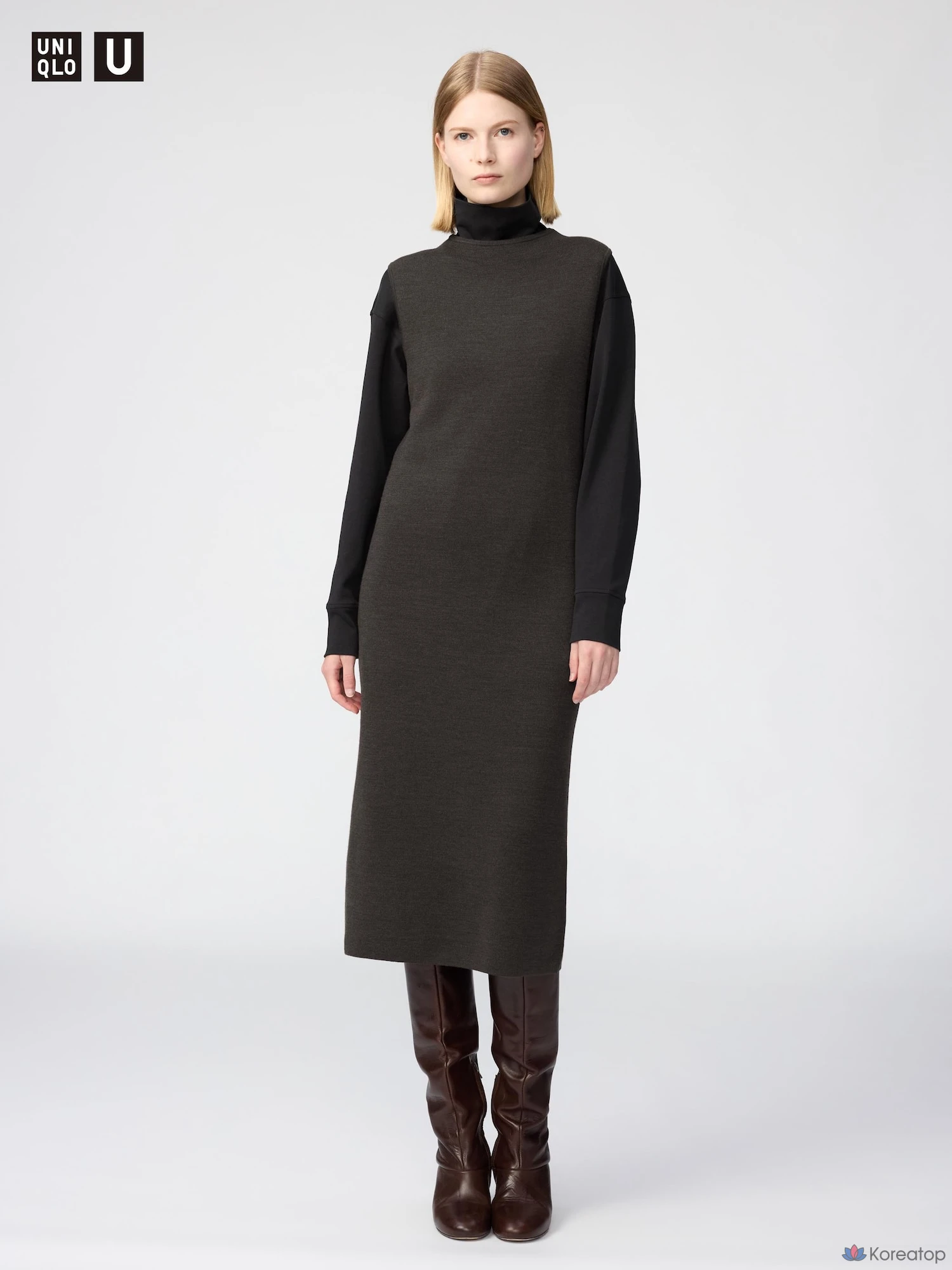 Платье Uniqlo Double Face Knit Sleeveless Dress