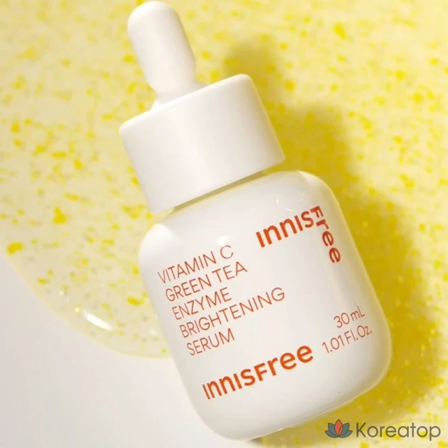 Innisfree New Vita C Green Tea Enzyme Blemish Toning Serum, 30 мл, 1 шт., фото 3