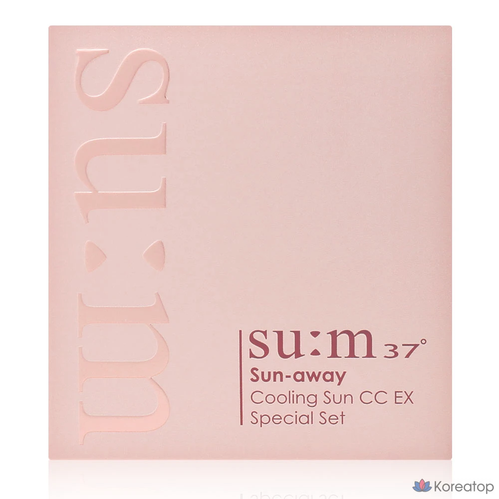 Косметический набор 37 Degrees Sun Away Cooling Sun Cushion CC EX, 1 основной продукт, 2 сменных блока, фото 5