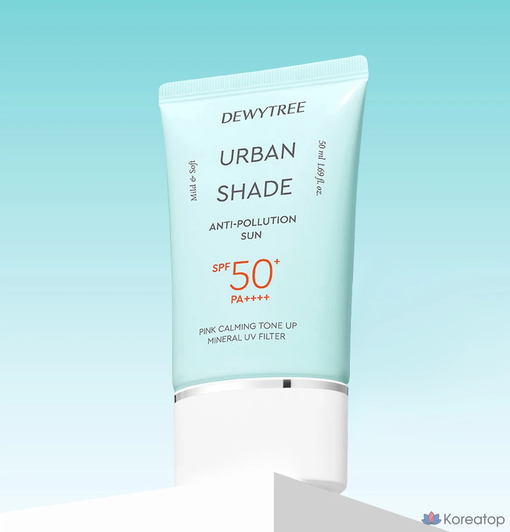 Набор Dewytree Urban Shade Anti-Pollution Sunscreen SPF50+ PA++++ 50 мл + 10 мл + Hi-Amino All Cleansing Milk 10 мл, 1 шт.