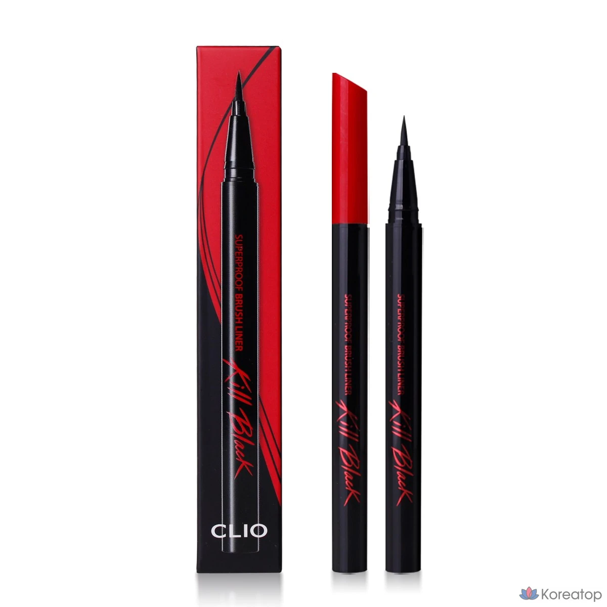 Подводка для глаз Clio Superproof Brush Liner, 01 Kill Black, 1 шт.