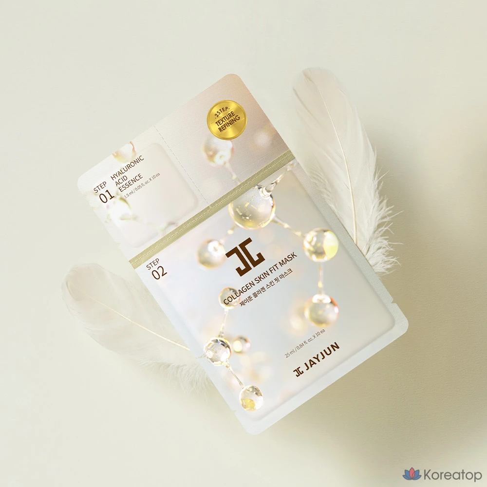Набор коллагеновых масок для лица Jayjun Collagen Skin Fit Mask Pack 2STEP, 1 шт., фото 5