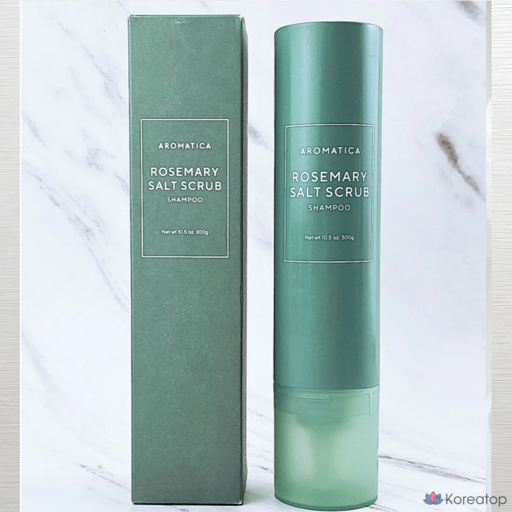 Солевой скраб-шампунь с розмарином Aromatica, 300 г, 1 шт.