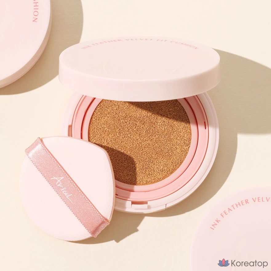 Тональный крем Ariel Ink Feeder Velvet Fit Cushion SPF 50+ PA++++ 12 г, оттенок 4 Latte, 1 шт., фото 3