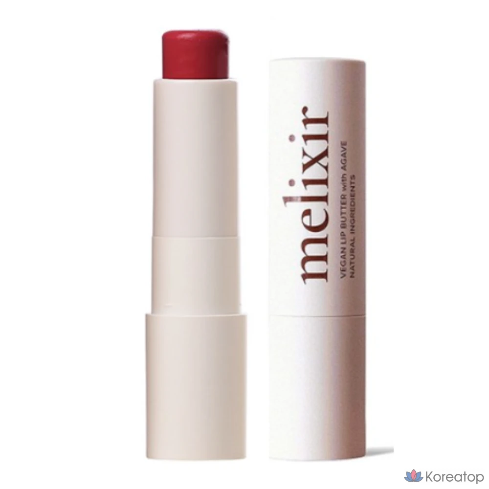 Бальзам для губ Melixir Vegan Lip Butter, оттенок Pink Flutter, 3.9 г, 1 шт.